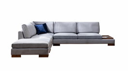 Atelier Del Sofa Sofá Esquinero Izquierdo sin Puf - Gris Oscuro - 193 cm x 313 cm